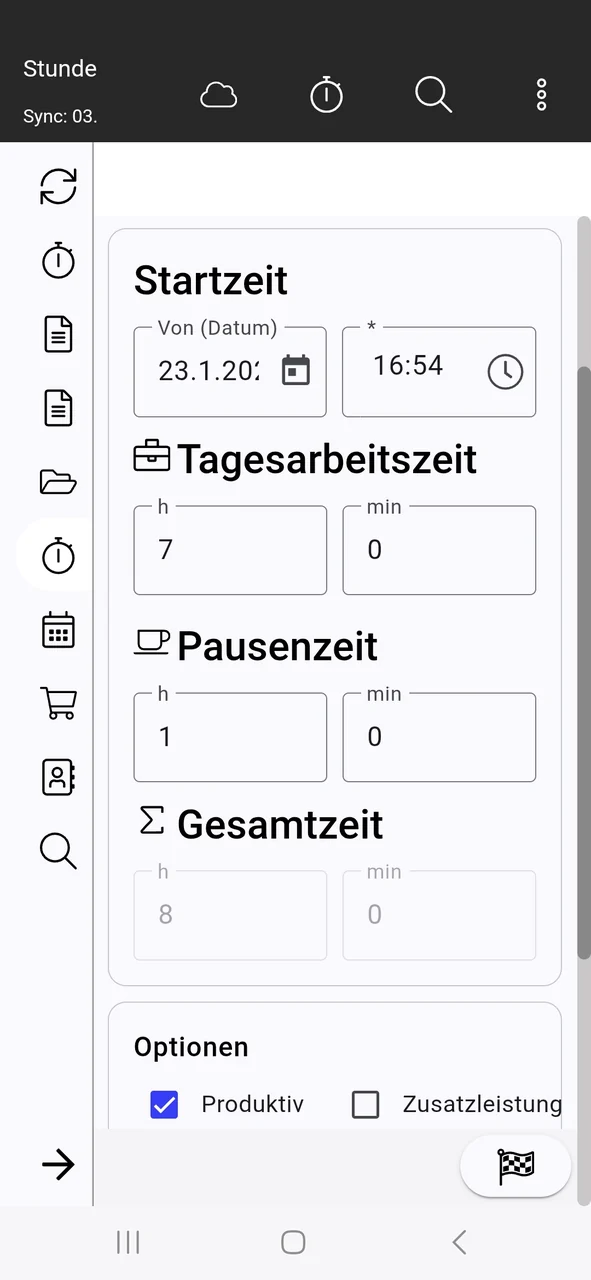 Kaufmann App auf einem Smartphone